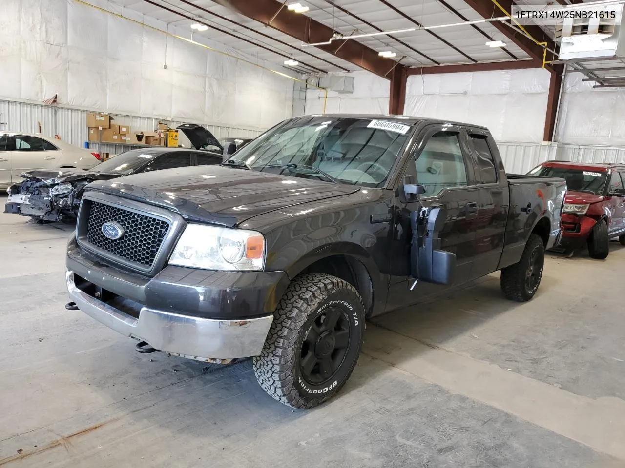 2005 Ford F150 VIN: 1FTRX14W25NB21615 Lot: 66605994