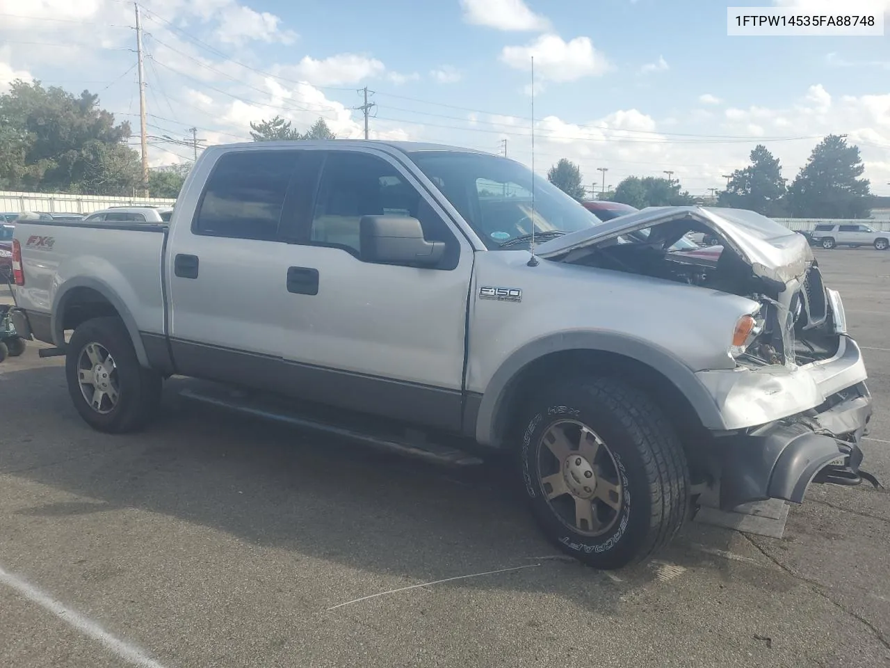 2005 Ford F150 Supercrew VIN: 1FTPW14535FA88748 Lot: 67050634