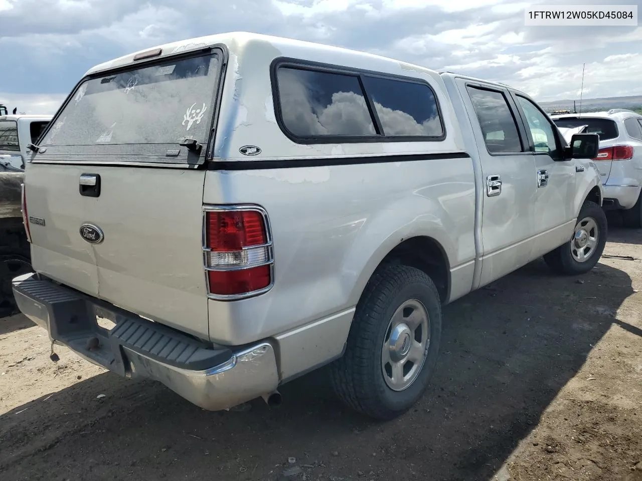 2005 Ford F150 Supercrew VIN: 1FTRW12W05KD45084 Lot: 67094094