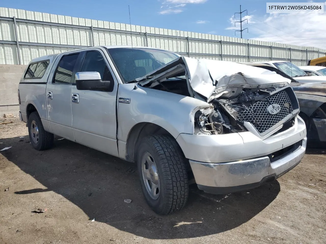 2005 Ford F150 Supercrew VIN: 1FTRW12W05KD45084 Lot: 67094094