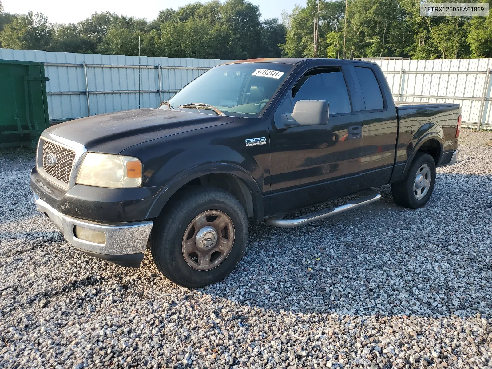 2005 Ford F150 VIN: 1FTRX12505FA61869 Lot: 67192544