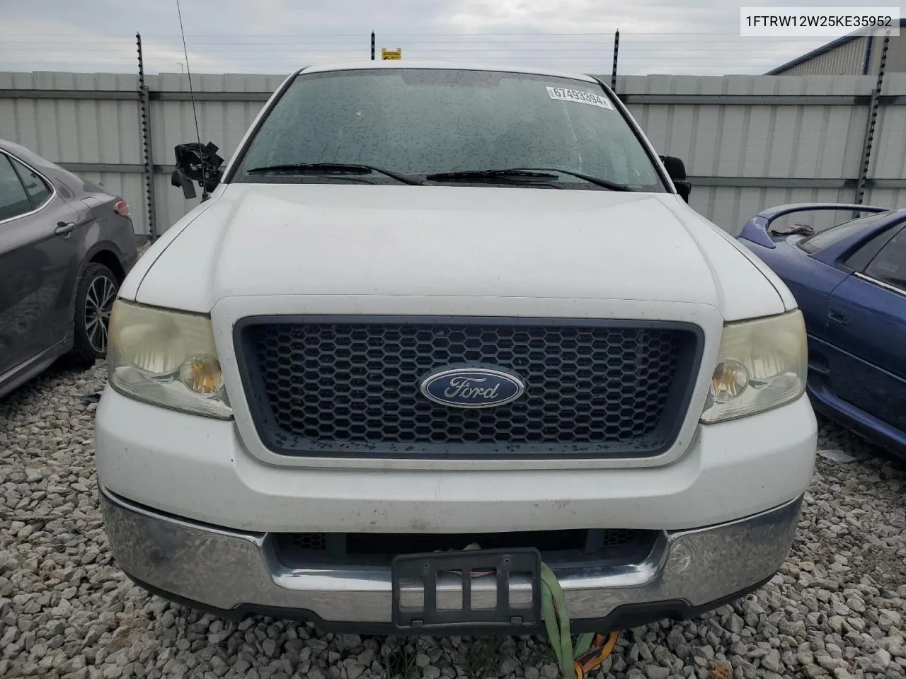 2005 Ford F150 Supercrew VIN: 1FTRW12W25KE35952 Lot: 67493394