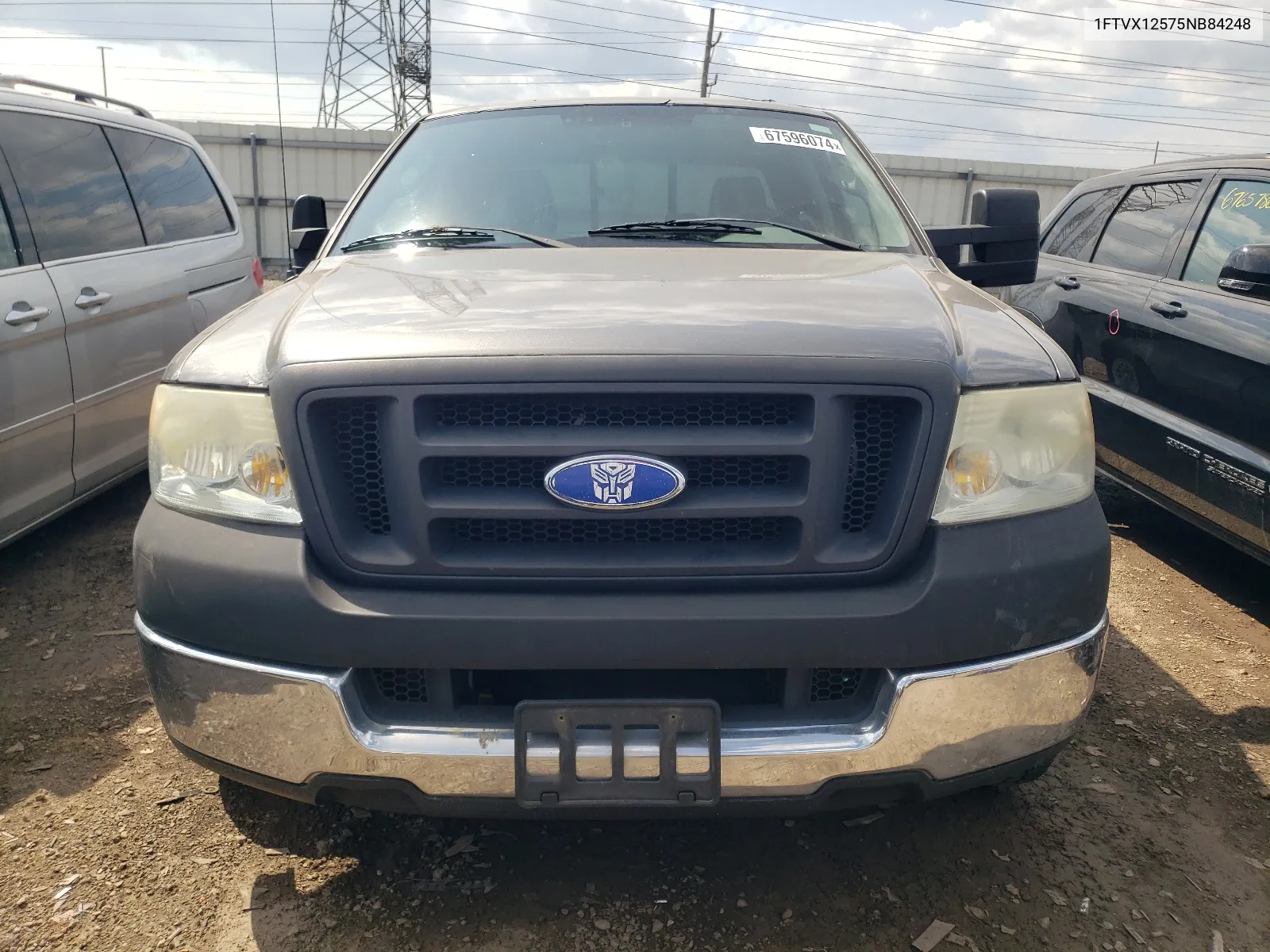 2005 Ford F150 VIN: 1FTVX12575NB84248 Lot: 67596074