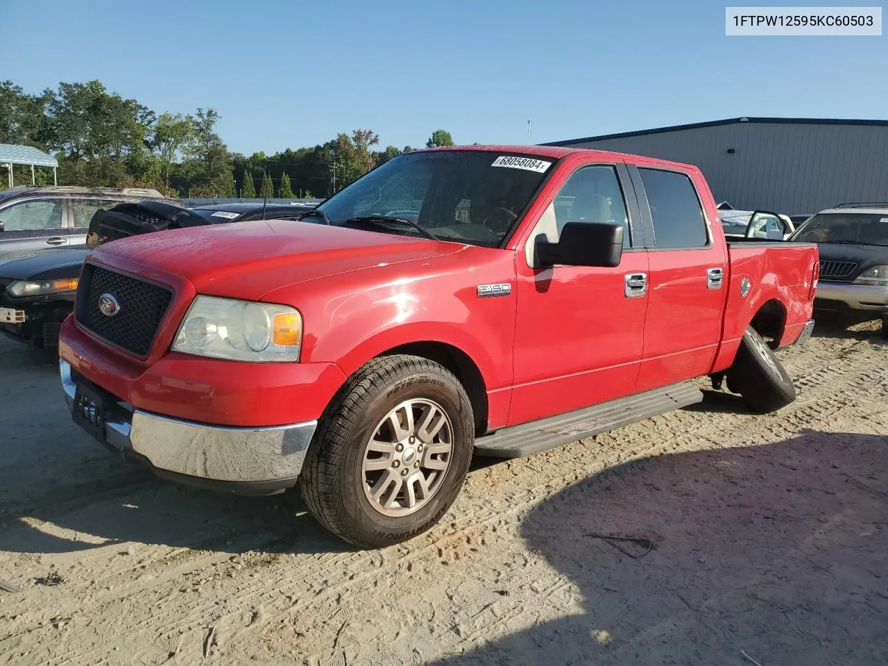 2005 Ford F150 Supercrew VIN: 1FTPW12595KC60503 Lot: 68058084