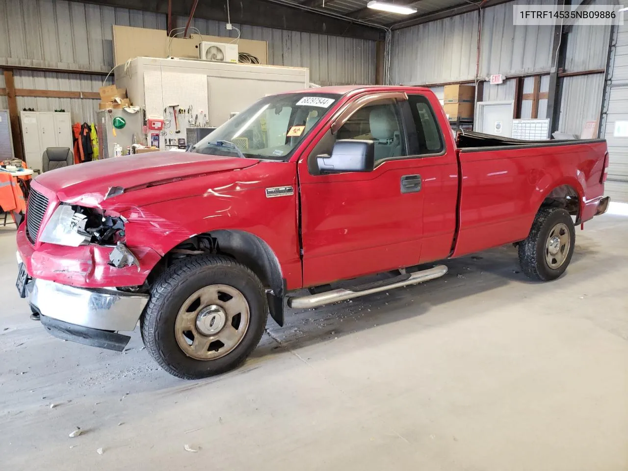 2005 Ford F150 VIN: 1FTRF14535NB09886 Lot: 68297544