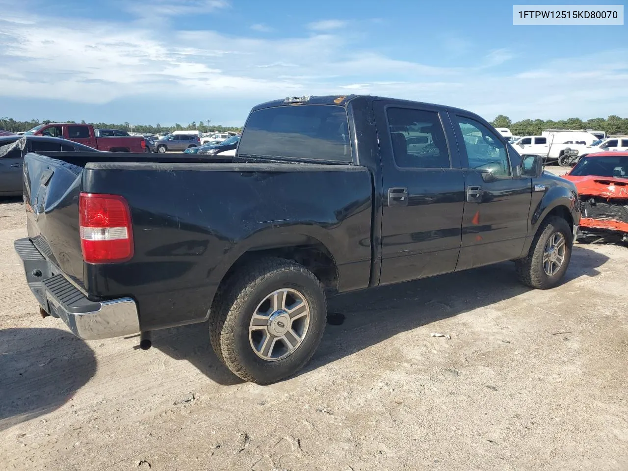 2005 Ford F150 Supercrew VIN: 1FTPW12515KD80070 Lot: 68441324