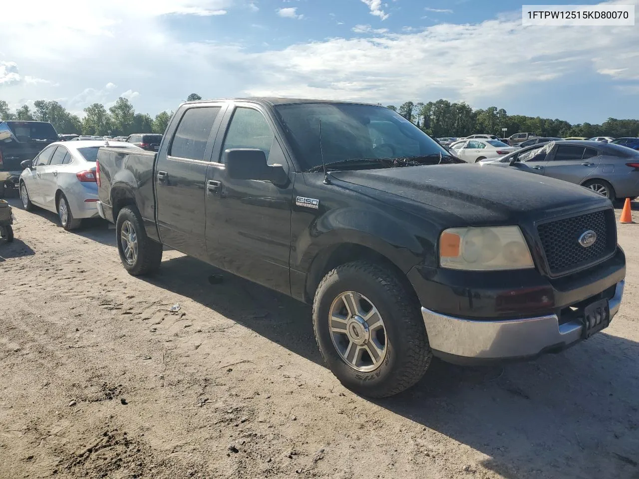 2005 Ford F150 Supercrew VIN: 1FTPW12515KD80070 Lot: 68441324