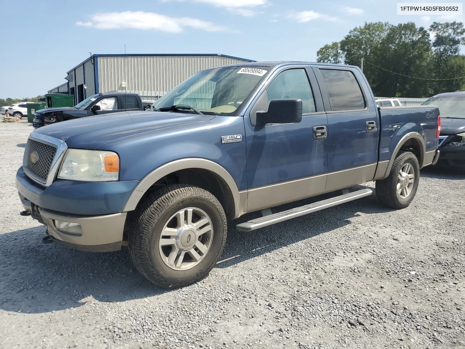 2005 Ford F150 Supercrew VIN: 1FTPW14505FB30552 Lot: 68509894