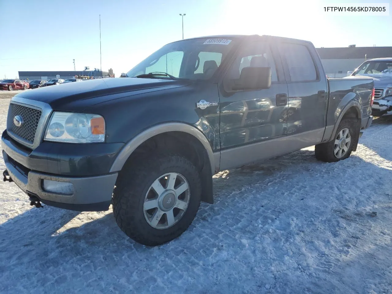 2005 Ford F150 Supercrew VIN: 1FTPW14565KD78005 Lot: 68509912