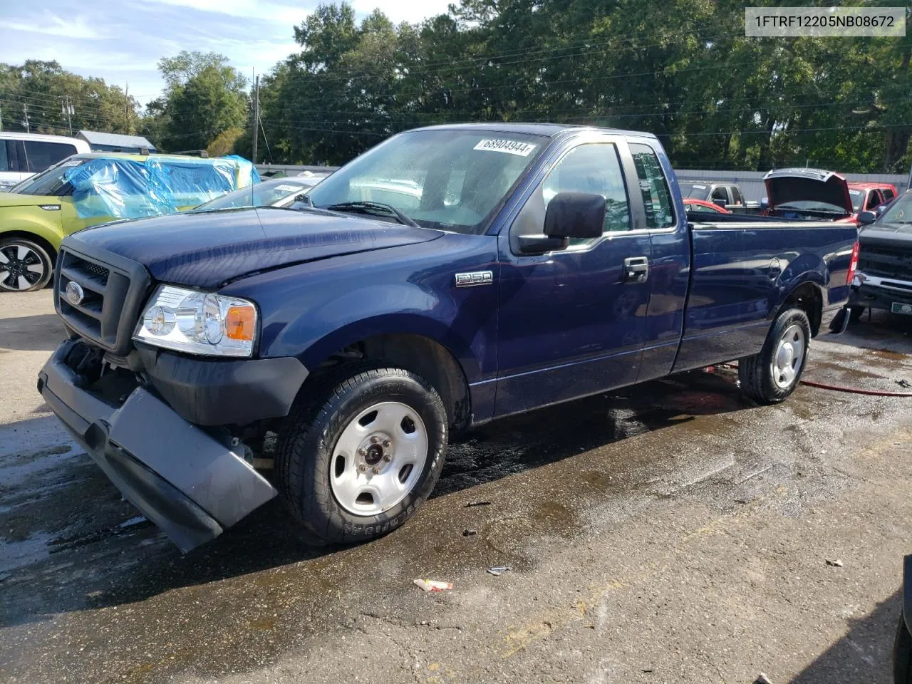 2005 Ford F150 VIN: 1FTRF12205NB08672 Lot: 68904944