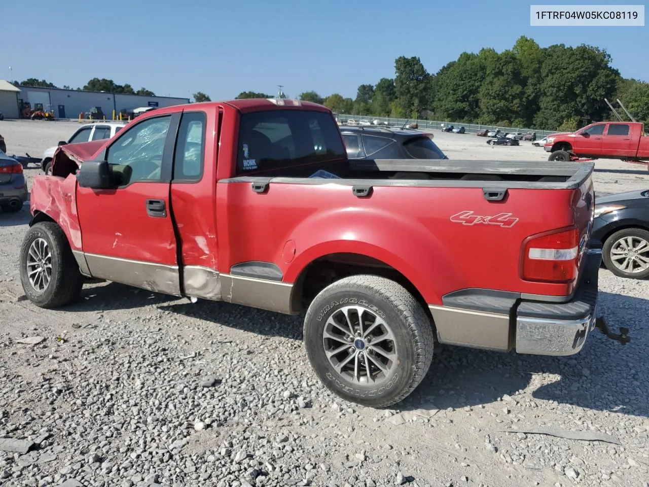 2005 Ford F150 VIN: 1FTRF04W05KC08119 Lot: 69045024