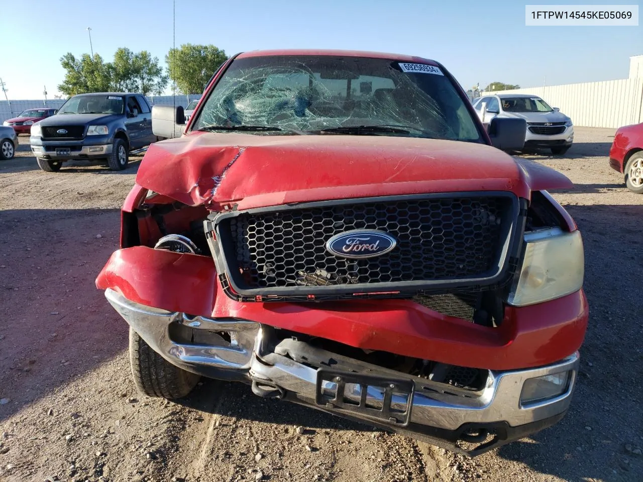 2005 Ford F150 Supercrew VIN: 1FTPW14545KE05069 Lot: 69256934