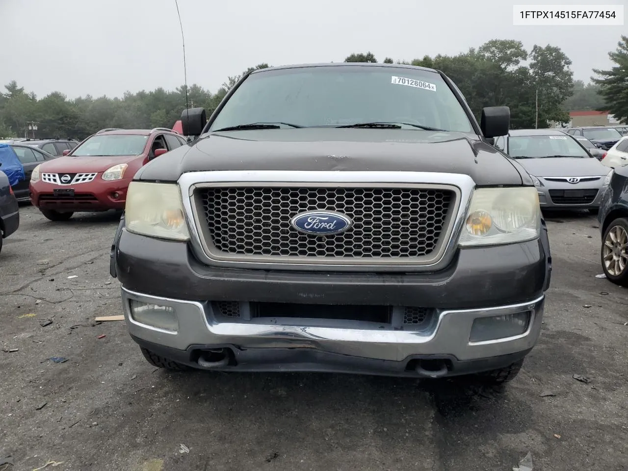 2005 Ford F150 VIN: 1FTPX14515FA77454 Lot: 70128064