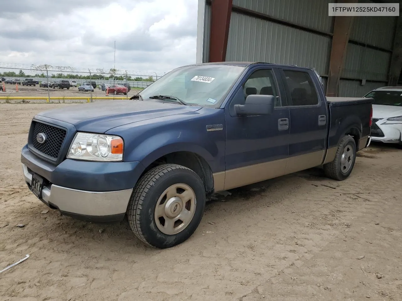 2005 Ford F150 Supercrew VIN: 1FTPW12525KD47160 Lot: 70134834