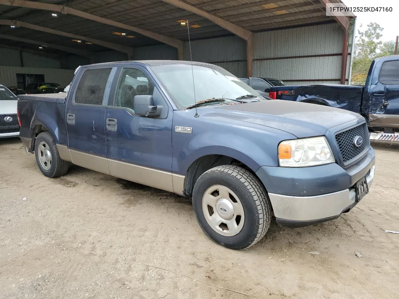 2005 Ford F150 Supercrew VIN: 1FTPW12525KD47160 Lot: 70134834