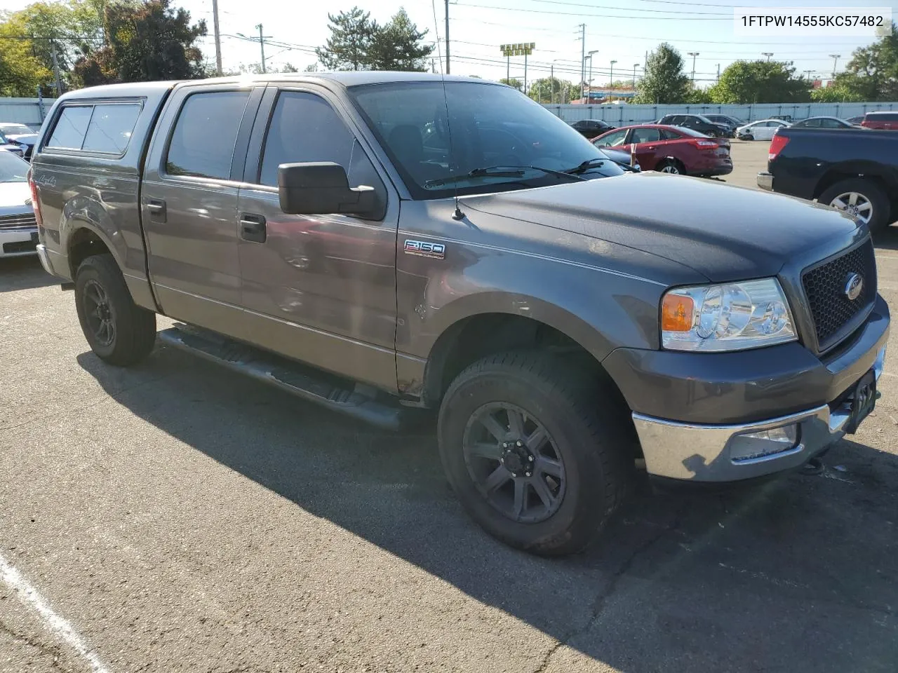 2005 Ford F150 Supercrew VIN: 1FTPW14555KC57482 Lot: 70328544