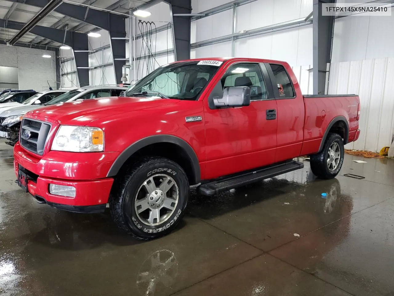 2005 Ford F150 VIN: 1FTPX145X5NA25410 Lot: 70605384