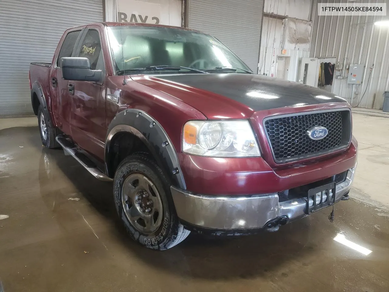 2005 Ford F150 Supercrew VIN: 1FTPW14505KE84594 Lot: 71480904