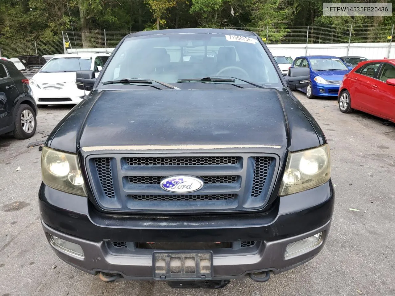 2005 Ford F150 Supercrew VIN: 1FTPW14535FB20436 Lot: 71560534