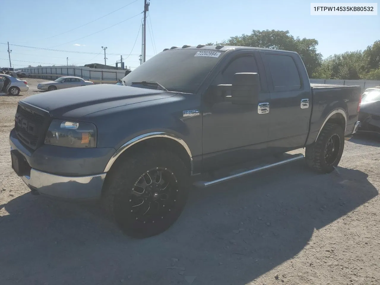 2005 Ford F150 Supercrew VIN: 1FTPW14535KB80532 Lot: 72202994