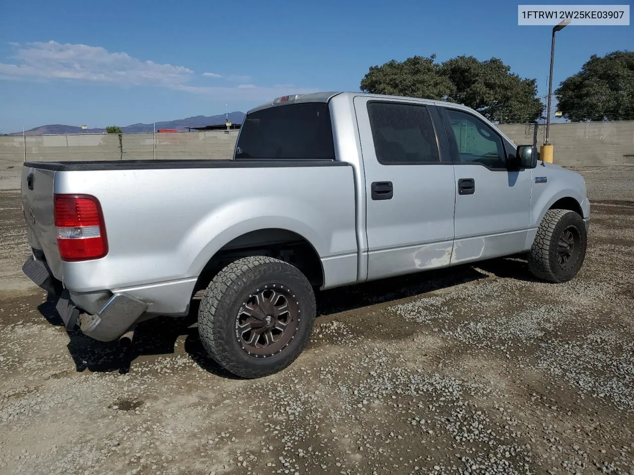 2005 Ford F150 Supercrew VIN: 1FTRW12W25KE03907 Lot: 73275004