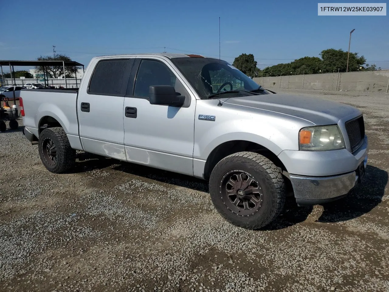 2005 Ford F150 Supercrew VIN: 1FTRW12W25KE03907 Lot: 73275004