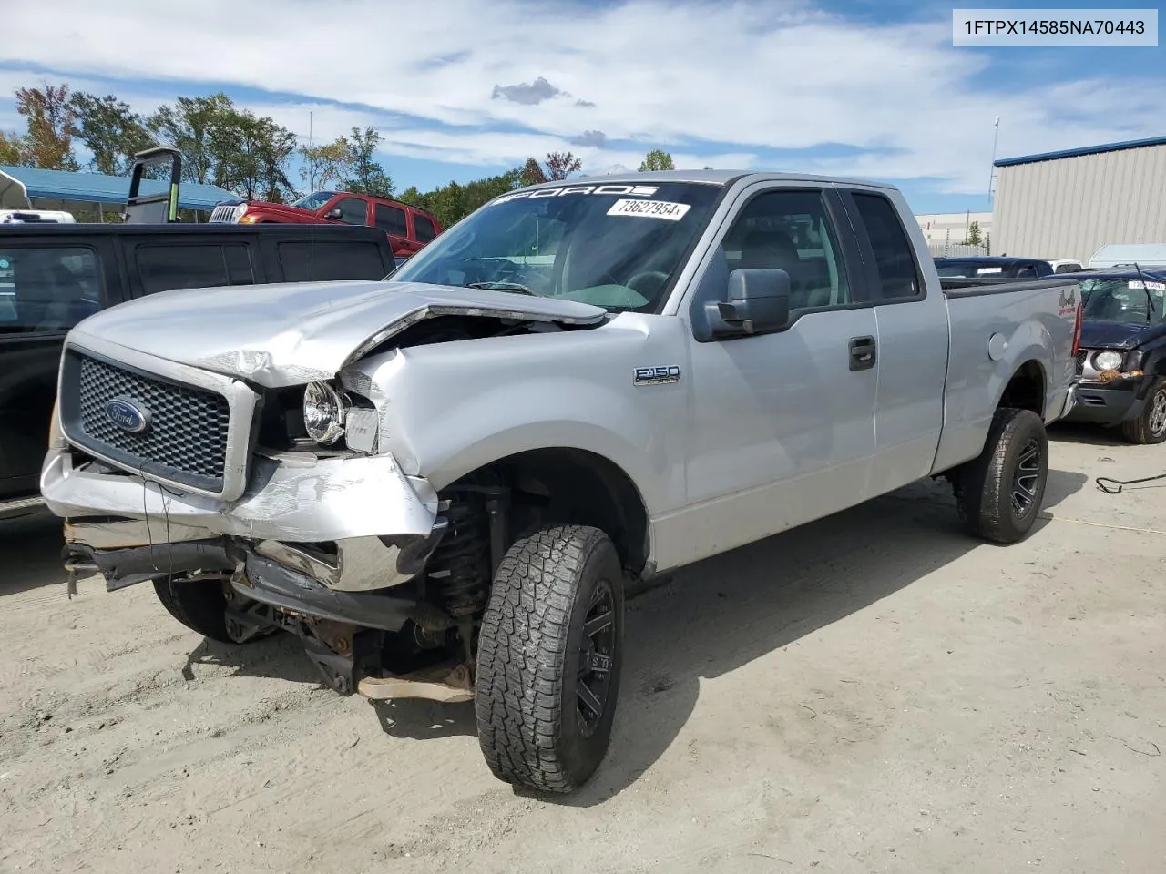 2005 Ford F150 VIN: 1FTPX14585NA70443 Lot: 73627954