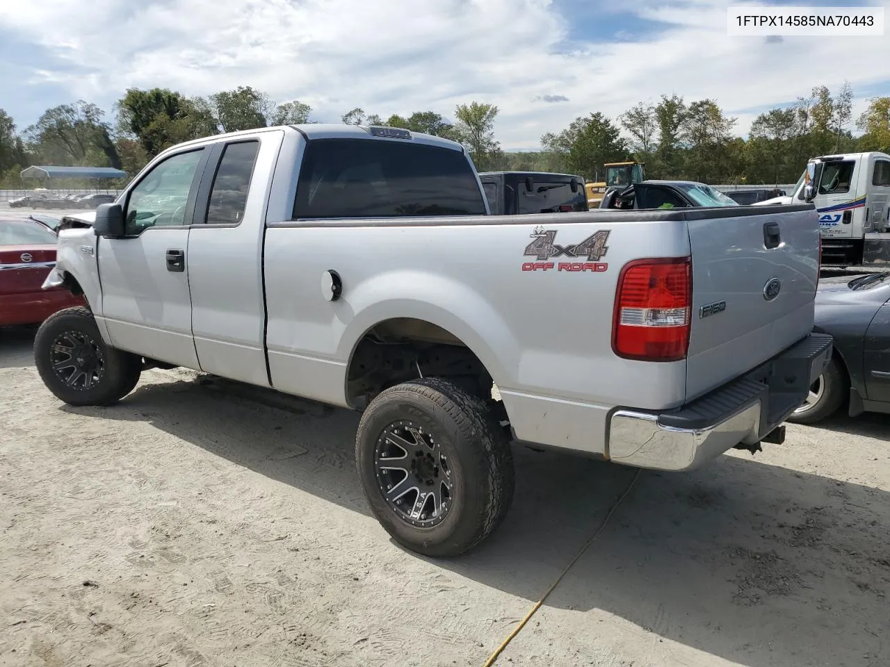 2005 Ford F150 VIN: 1FTPX14585NA70443 Lot: 73627954