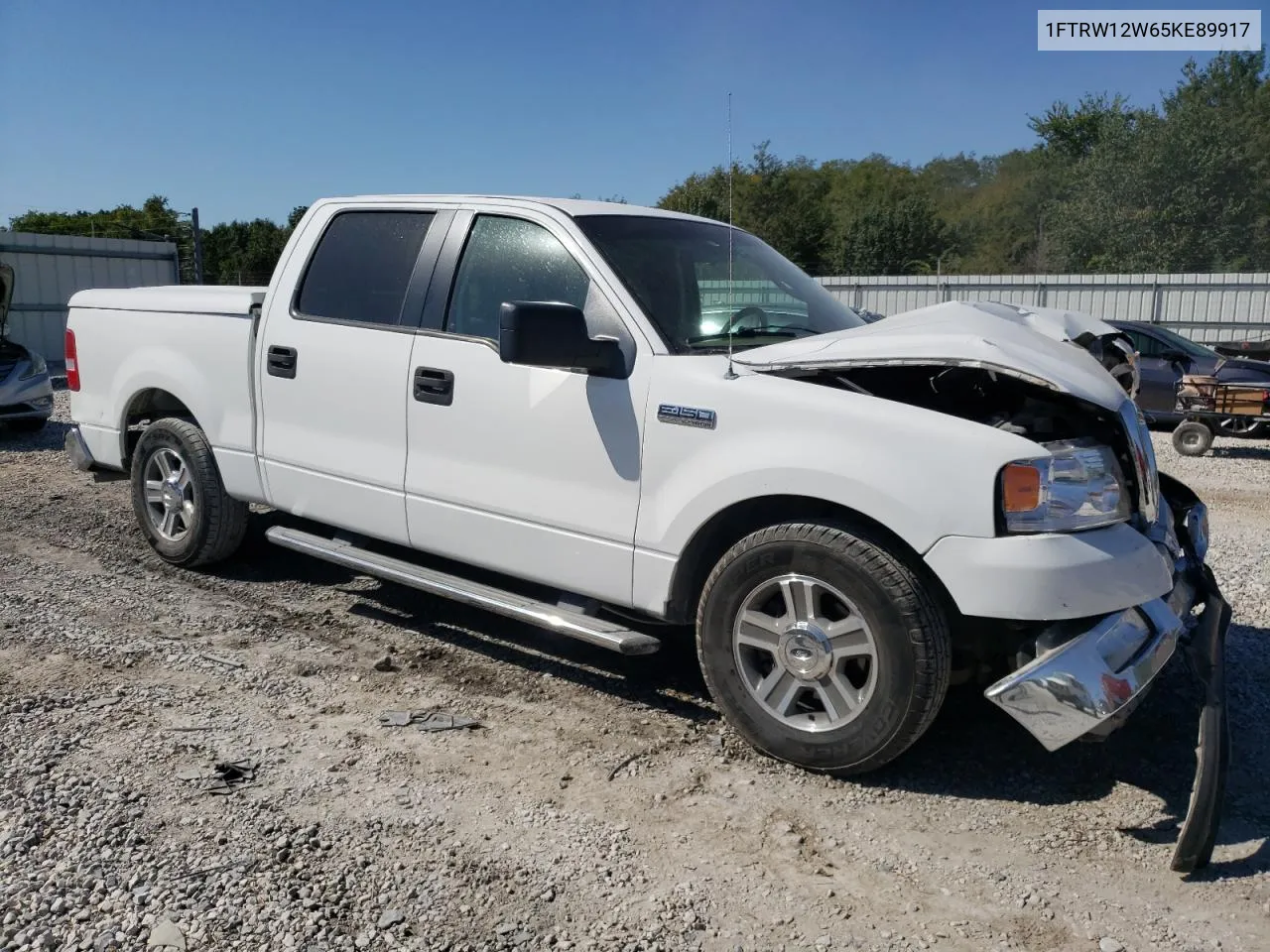 2005 Ford F150 Supercrew VIN: 1FTRW12W65KE89917 Lot: 74140574