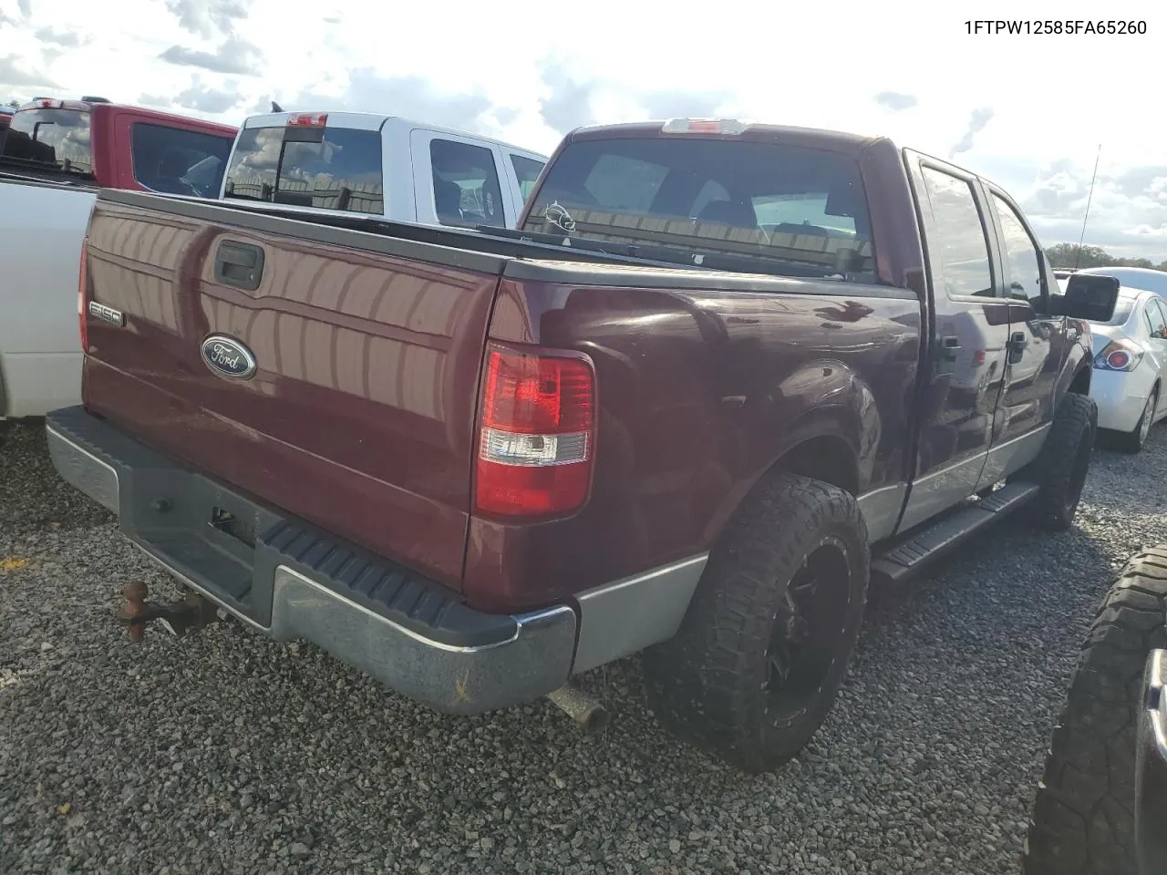 2005 Ford F150 Supercrew VIN: 1FTPW12585FA65260 Lot: 74382124