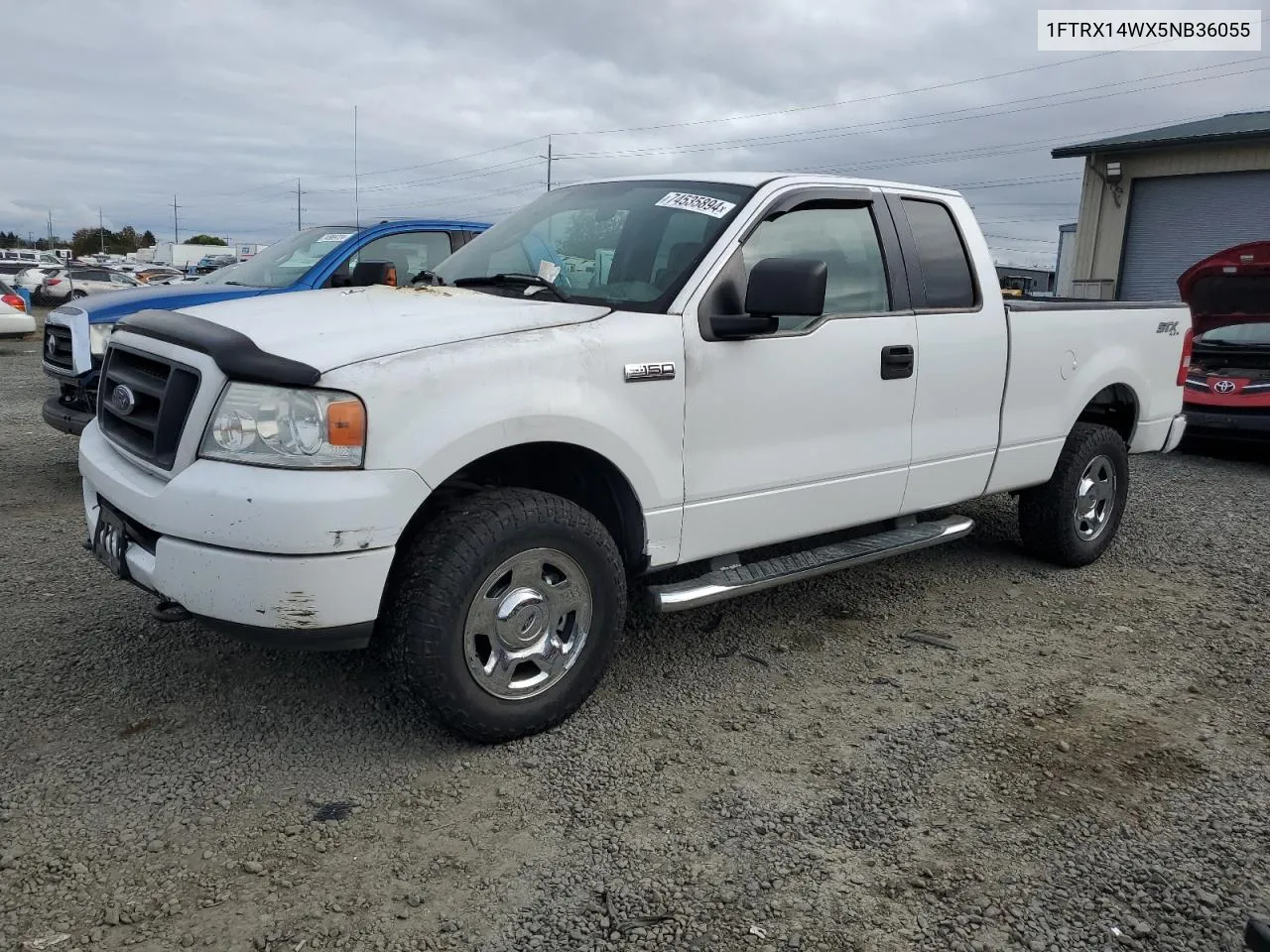 2005 Ford F150 VIN: 1FTRX14WX5NB36055 Lot: 74535894