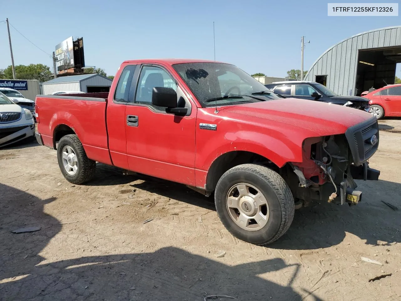 2005 Ford F150 VIN: 1FTRF12255KF12326 Lot: 74814444