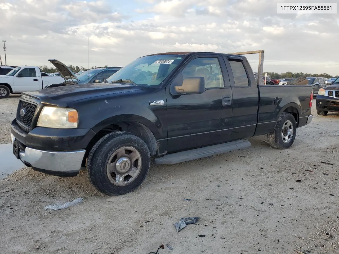 2005 Ford F150 VIN: 1FTPX12595FA55561 Lot: 75088694