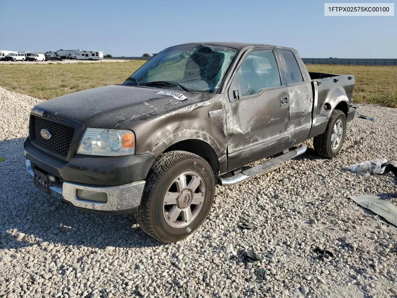 2005 Ford F150 VIN: 1FTPX02575KC00100 Lot: 75276604