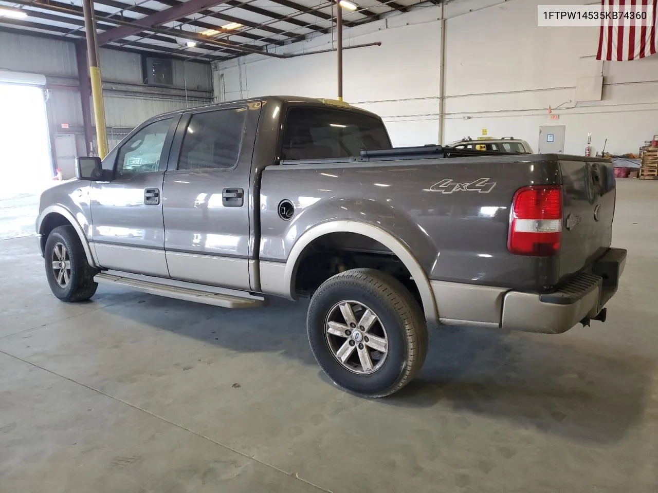 2005 Ford F150 Supercrew VIN: 1FTPW14535KB74360 Lot: 76308344