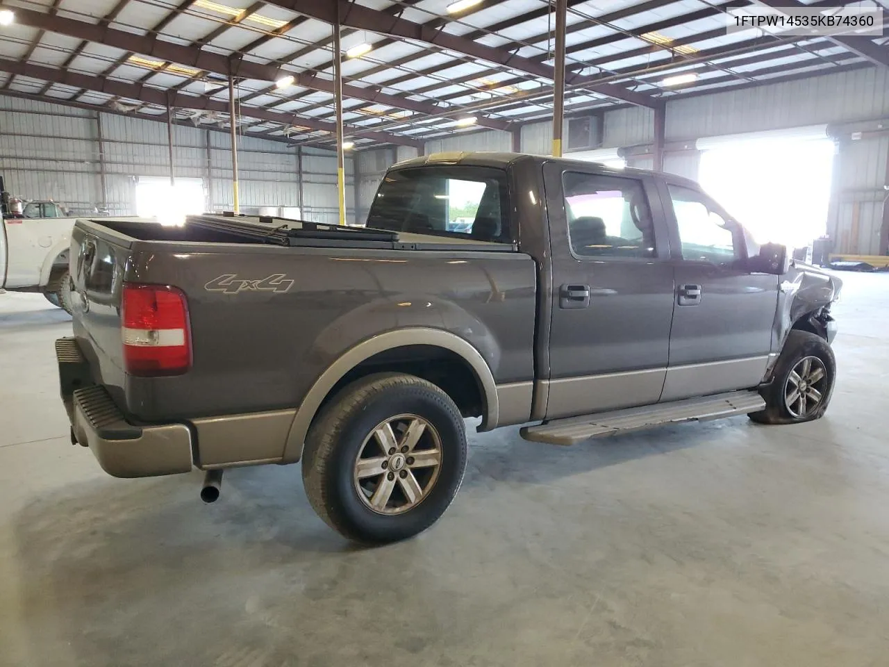 2005 Ford F150 Supercrew VIN: 1FTPW14535KB74360 Lot: 76308344