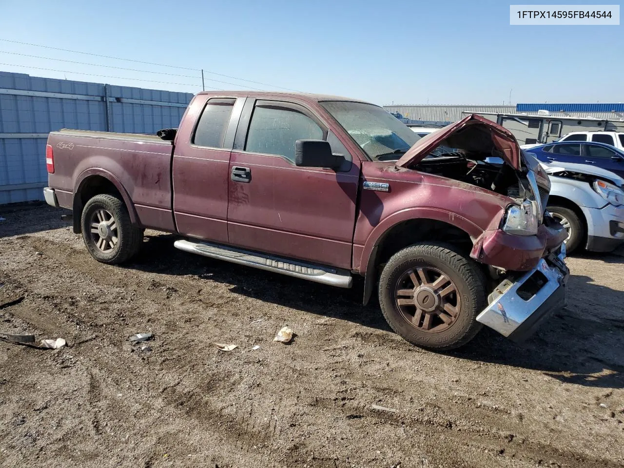 2005 Ford F150 VIN: 1FTPX14595FB44544 Lot: 76512614