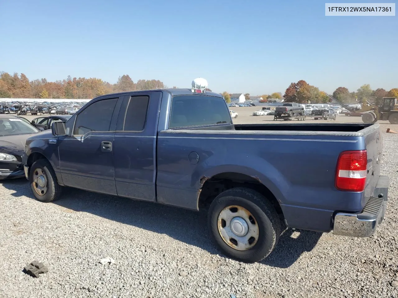 2005 Ford F150 VIN: 1FTRX12WX5NA17361 Lot: 77252474