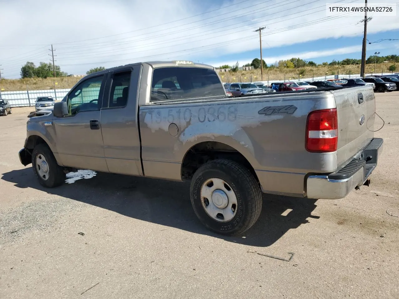 2005 Ford F150 VIN: 1FTRX14W55NA52726 Lot: 77398444