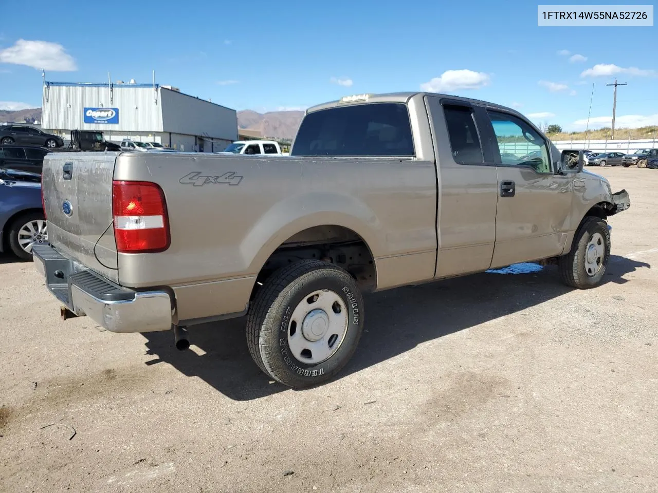 2005 Ford F150 VIN: 1FTRX14W55NA52726 Lot: 77398444