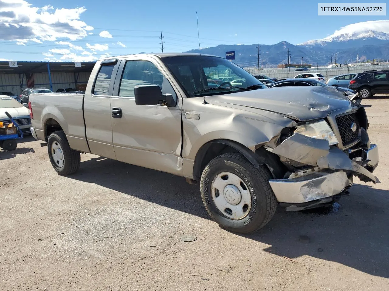 2005 Ford F150 VIN: 1FTRX14W55NA52726 Lot: 77398444