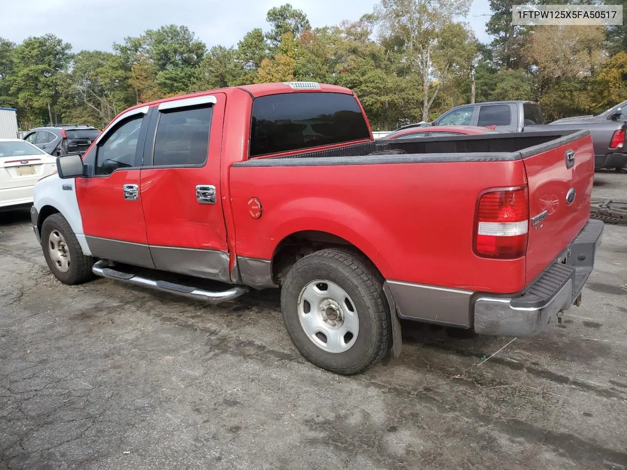 2005 Ford F150 Supercrew VIN: 1FTPW125X5FA50517 Lot: 77525204