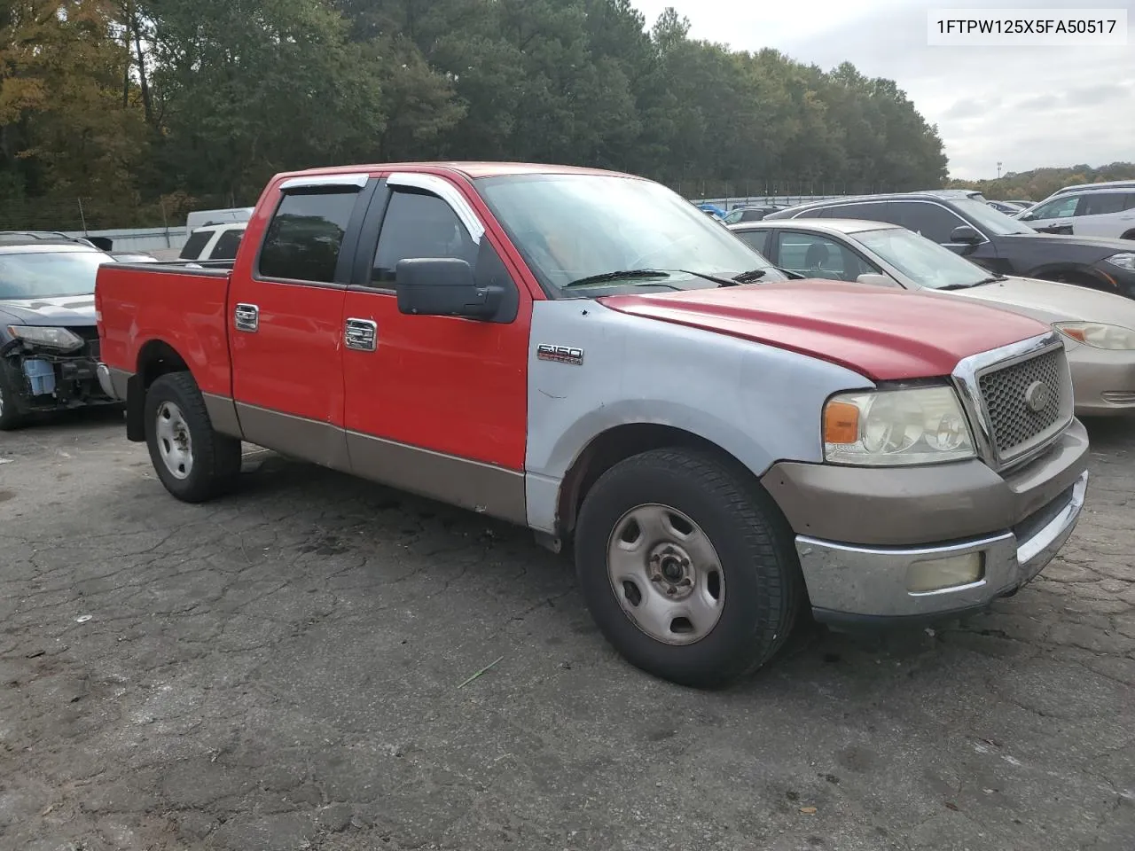 2005 Ford F150 Supercrew VIN: 1FTPW125X5FA50517 Lot: 77525204