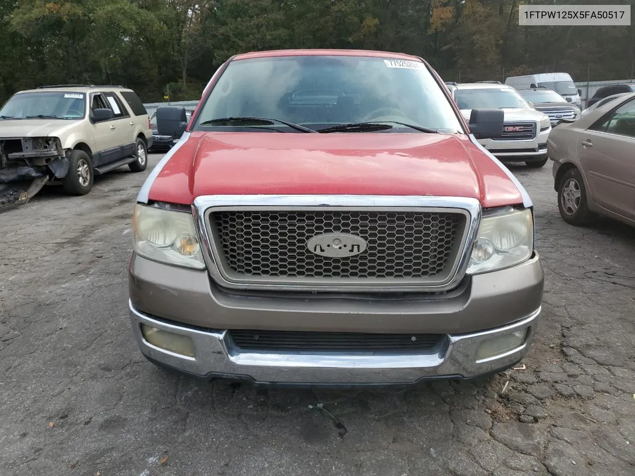 2005 Ford F150 Supercrew VIN: 1FTPW125X5FA50517 Lot: 77525204