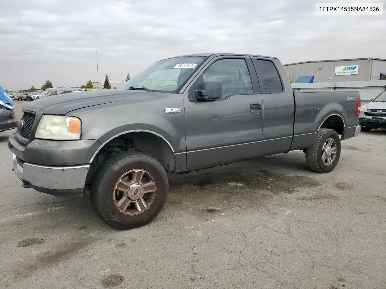 2005 Ford F150 VIN: 1FTPX14555NA84526 Lot: 78083964