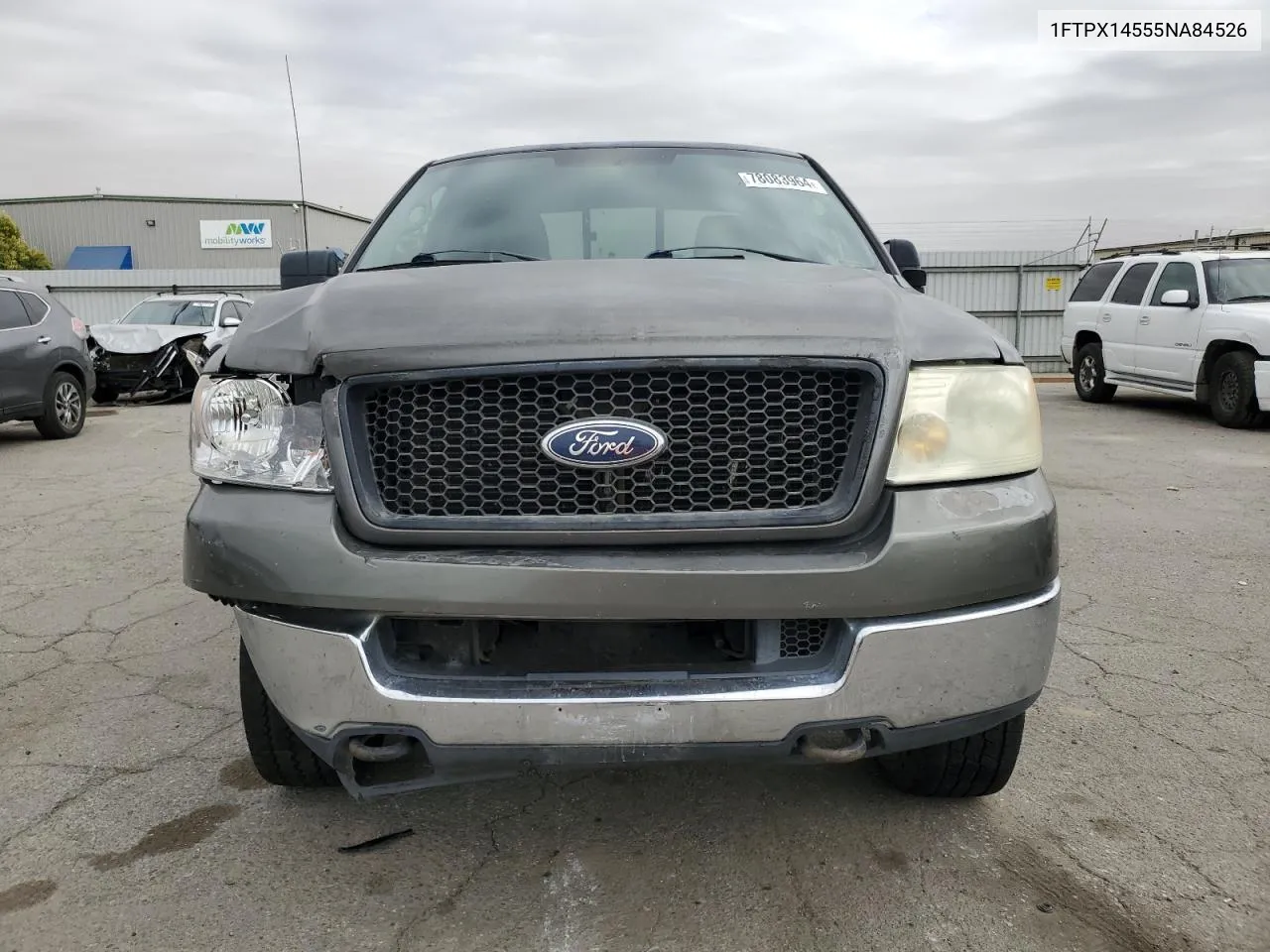 2005 Ford F150 VIN: 1FTPX14555NA84526 Lot: 78083964