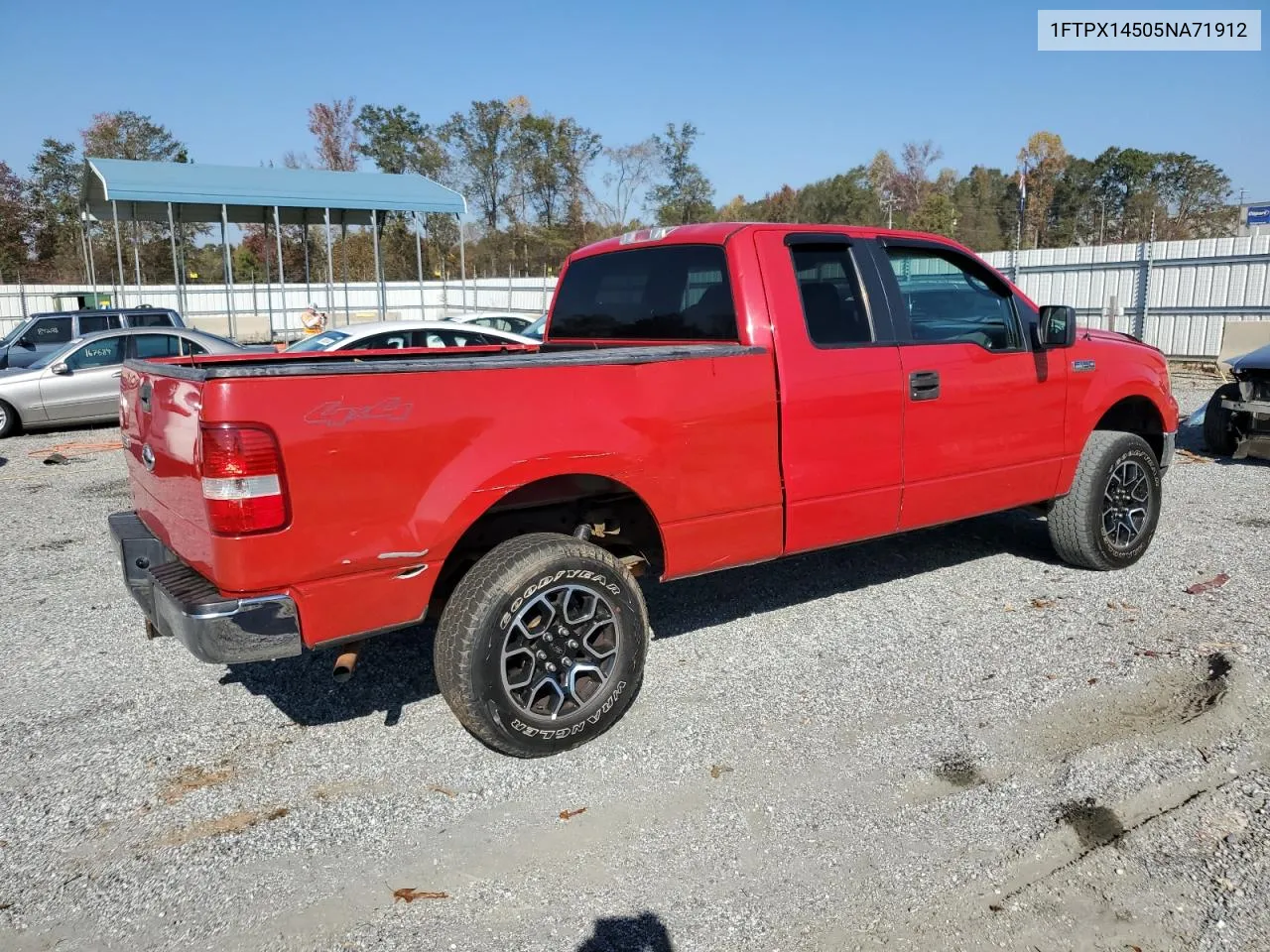 2005 Ford F150 VIN: 1FTPX14505NA71912 Lot: 78311694