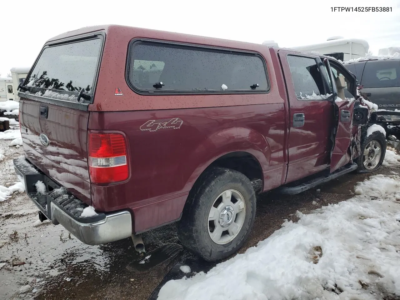 2005 Ford F150 Supercrew VIN: 1FTPW14525FB53881 Lot: 78805414