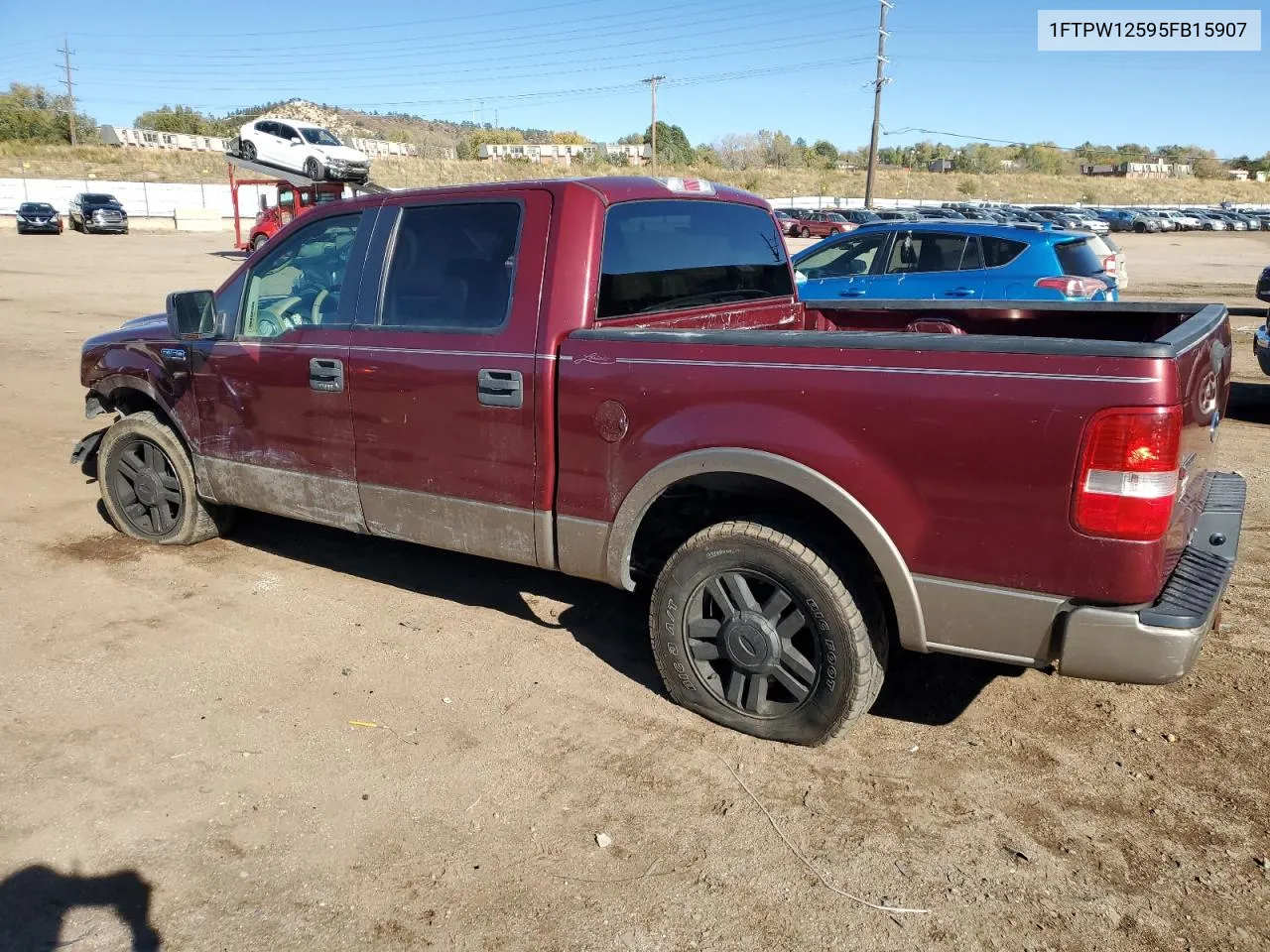 2005 Ford F150 Supercrew VIN: 1FTPW12595FB15907 Lot: 79068174