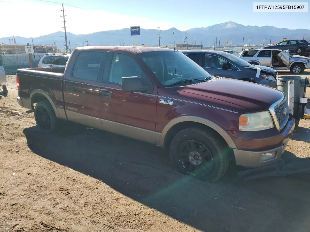 2005 Ford F150 Supercrew VIN: 1FTPW12595FB15907 Lot: 79068174